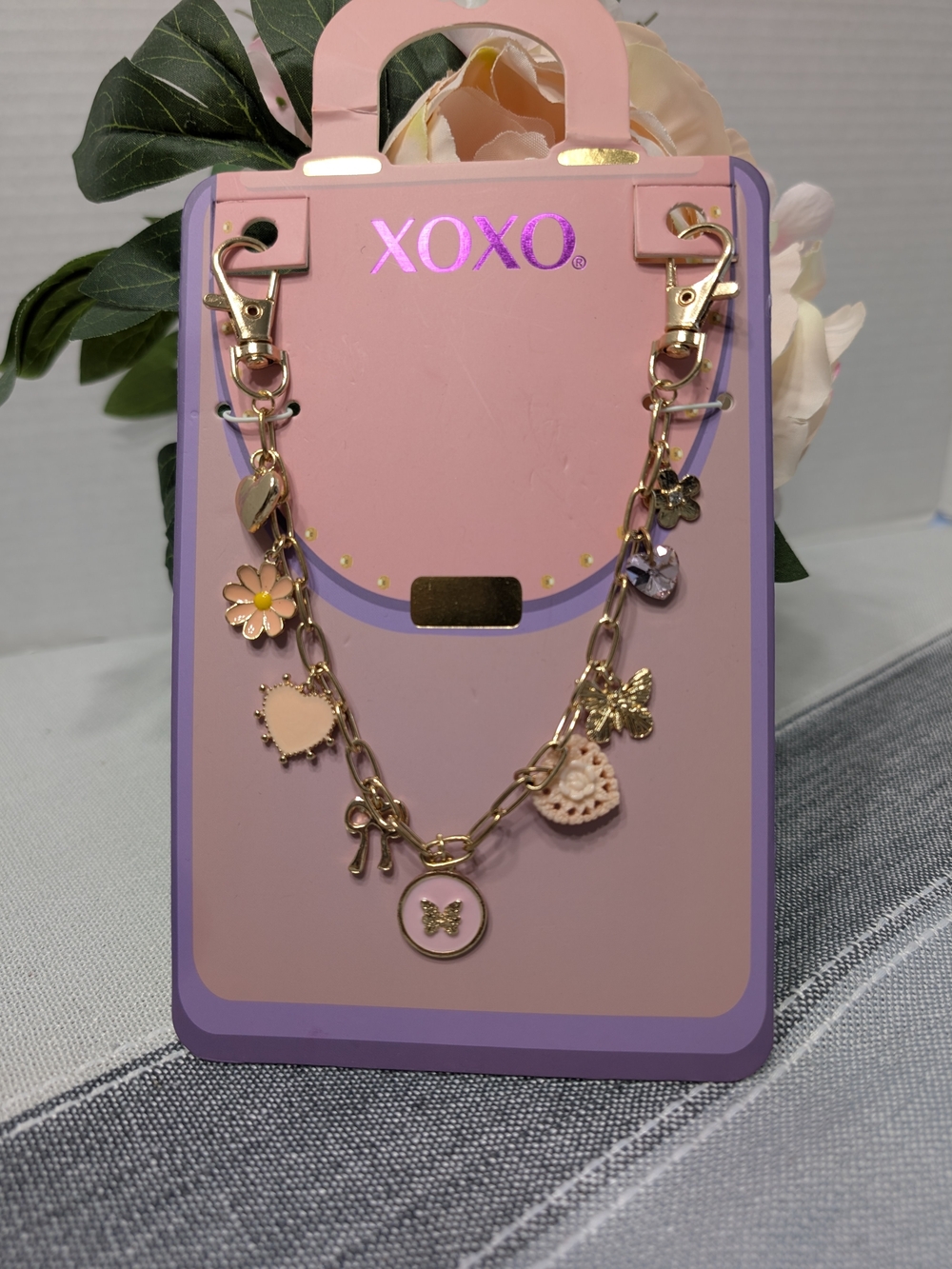 XOXO Pink Charm Bag Jewelry